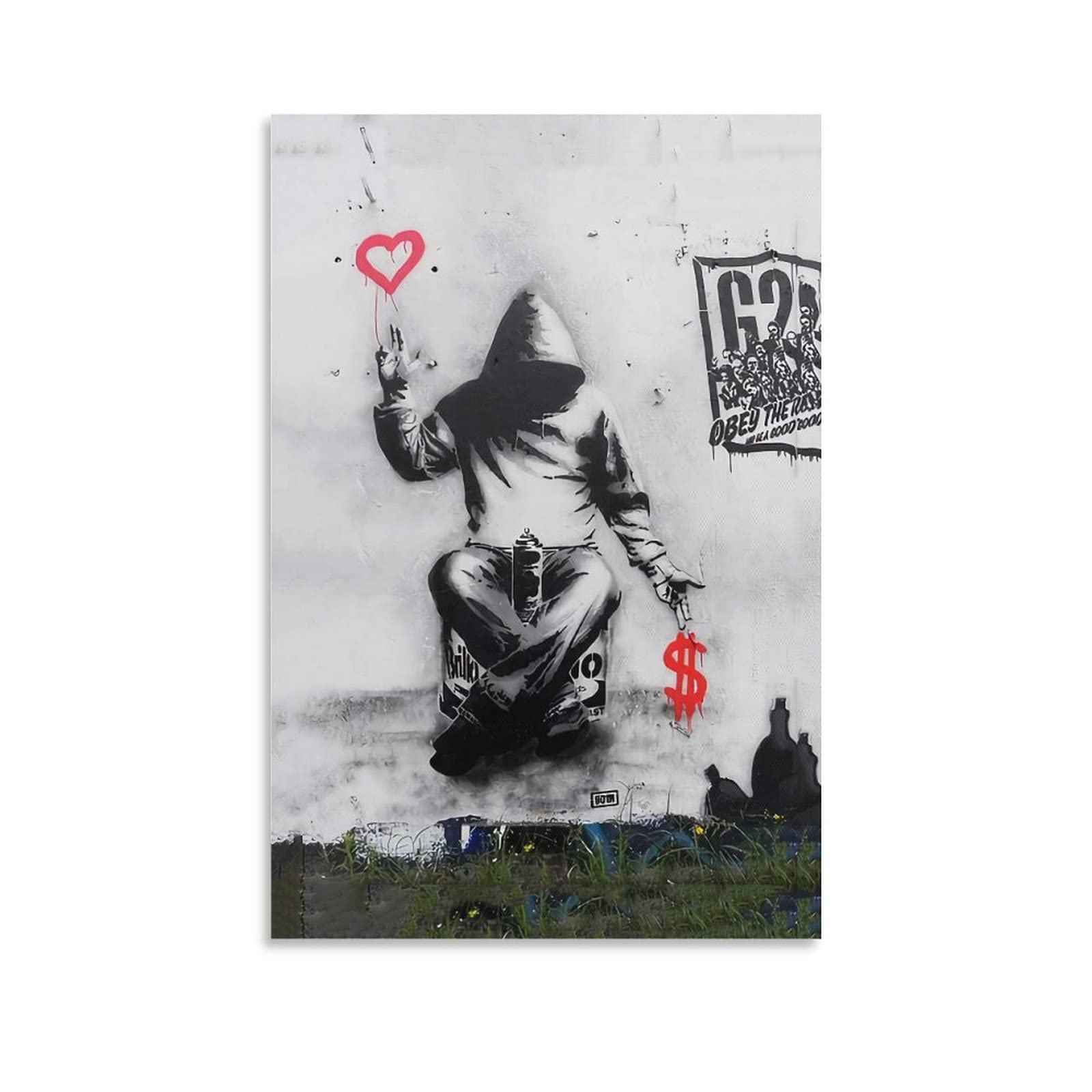 Amazon.co.jp: Banksy バンクシー 【愛とお金】 ポスター クール